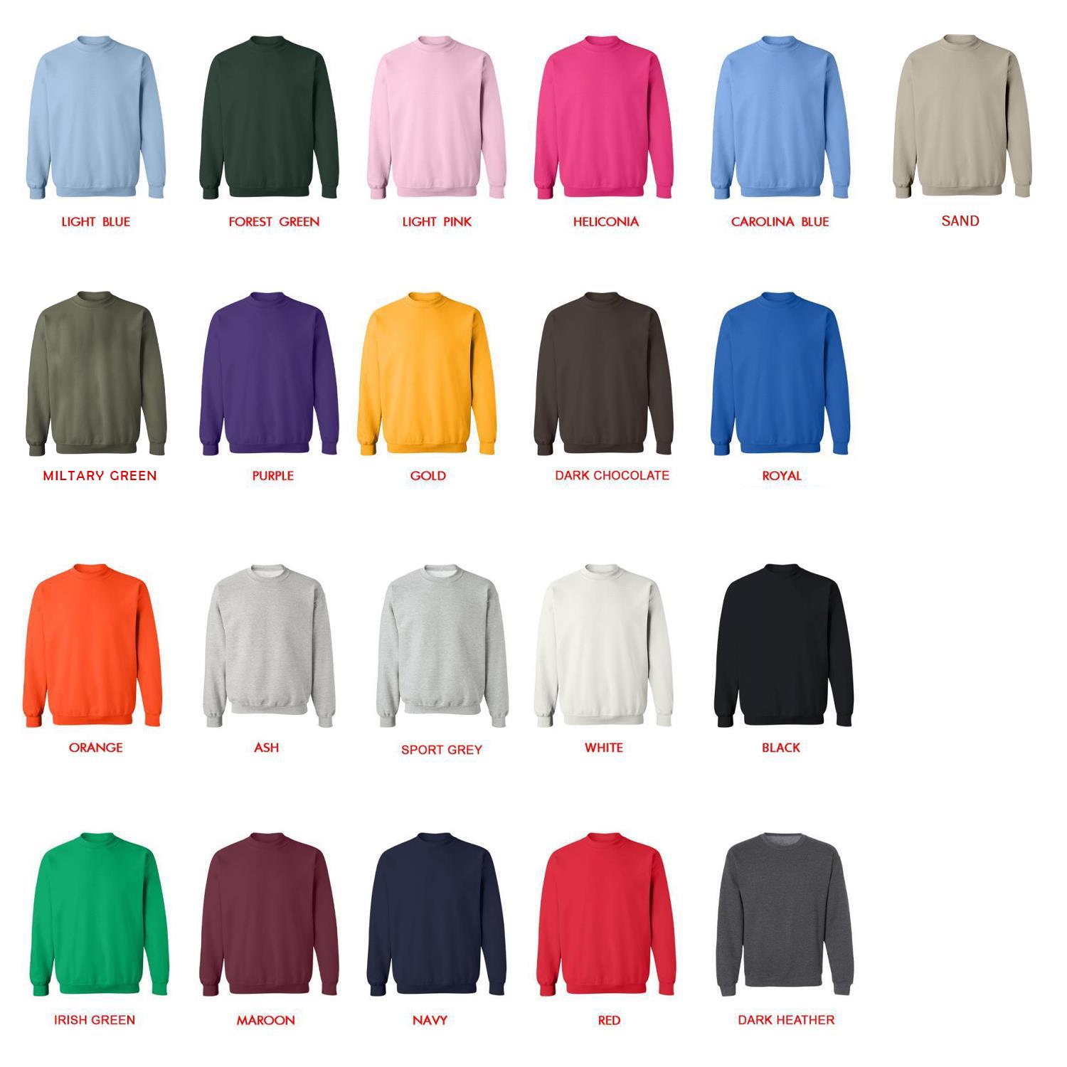sweatshirt color chart - Ninja Turtles Merch
