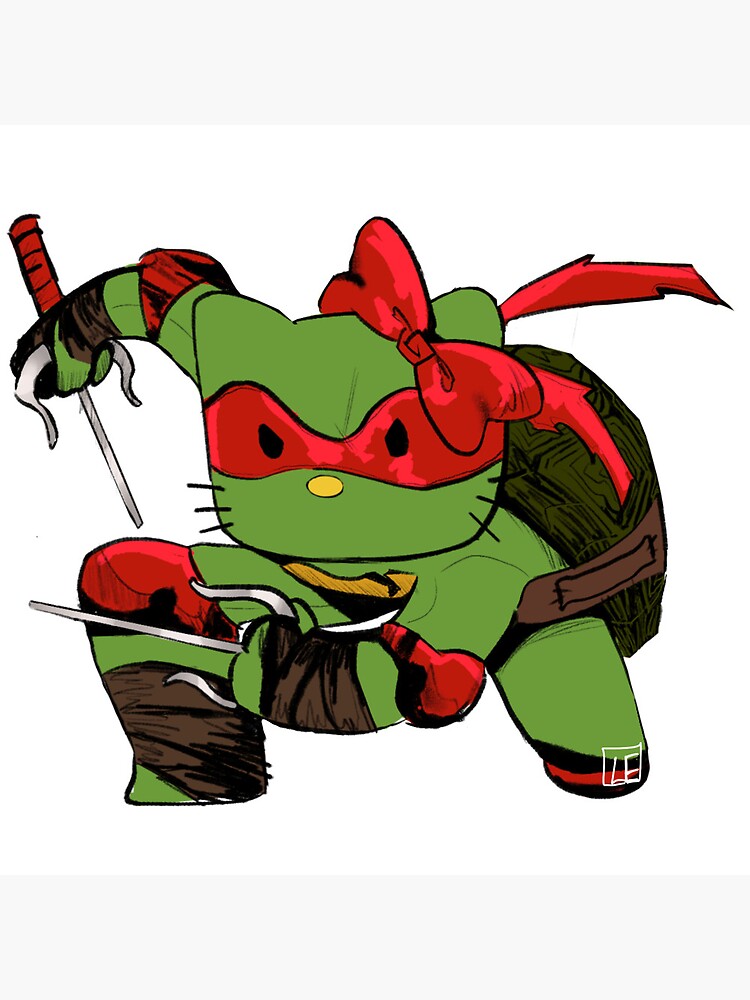 Kitty Raphael Throw Pillow - Image 2