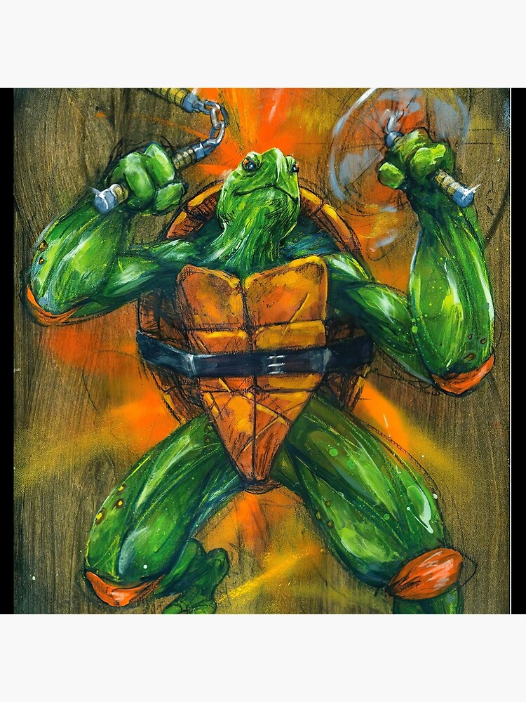 Ninja Turtles Art Throw Pillow - Image 2