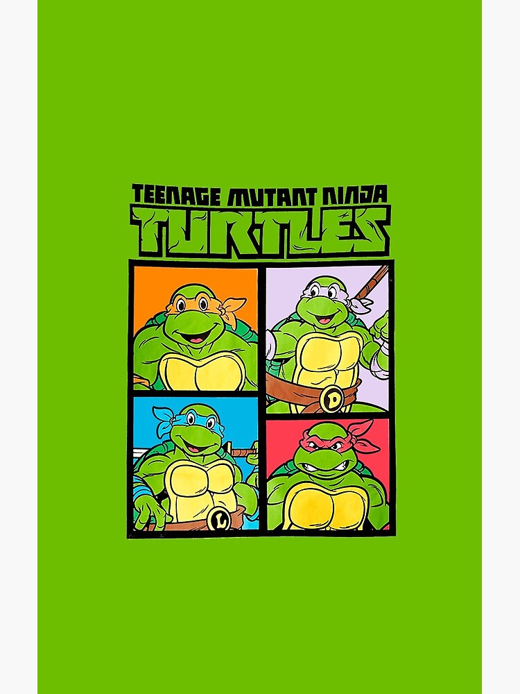 Teenage Turtles Vintage Retro 80s Shower Curtain - Image 2