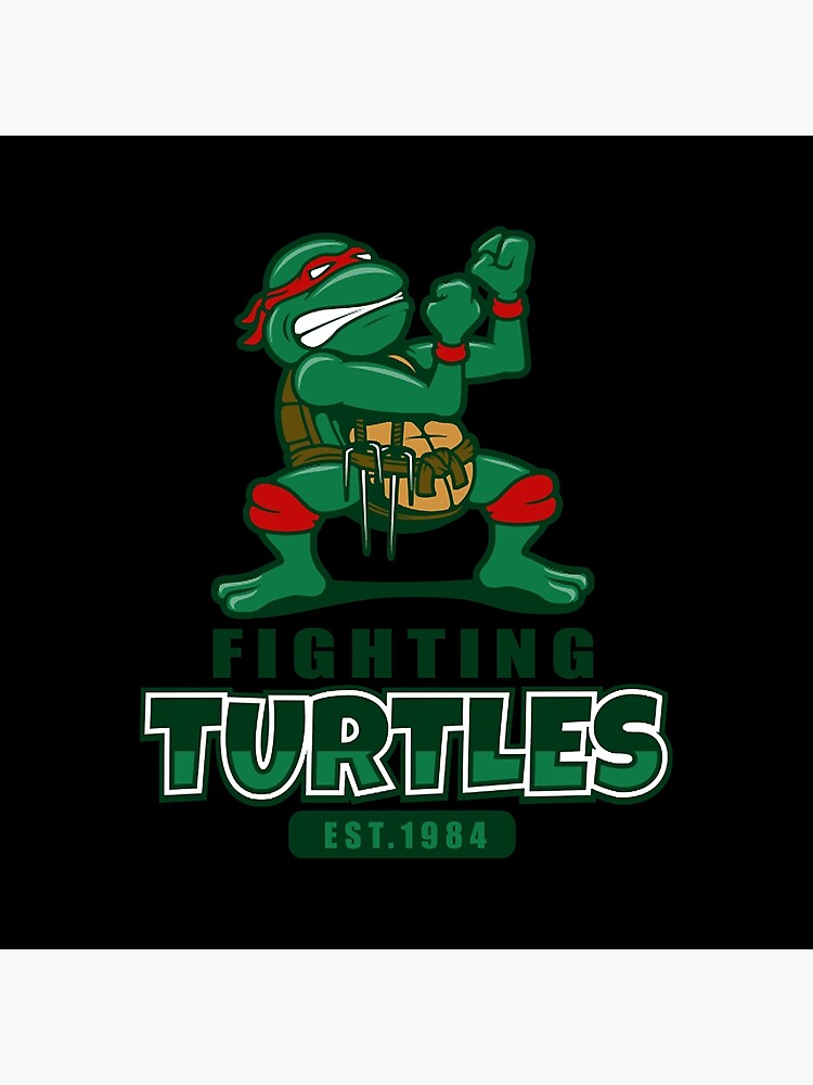 Fighting Turtles Tshirt Tapestry - Image 2
