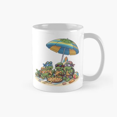 Beach Pizza Party Summer Mutant Ninja Turtles Vacation Mug