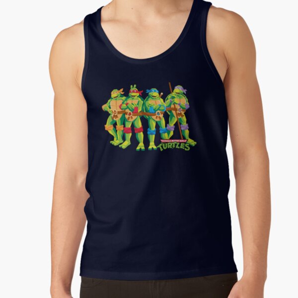 Teenage Mutant Ninja Turtles Polygon Geometric Ninja Group Tank Top - Image 5