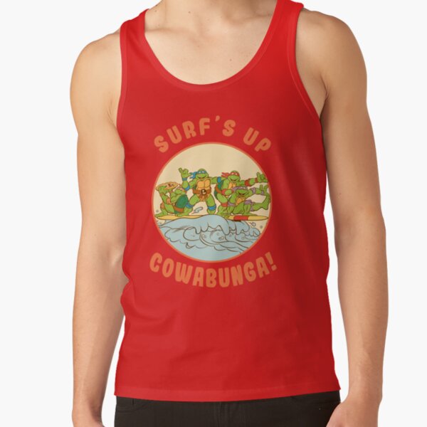 Teenage Mutant Ninja Turtles Surf S Up Circle Group Poster Tank Top - Image 4