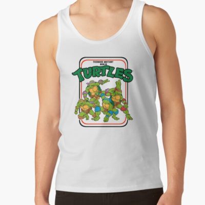 Teenage Mutant Ninja Turtles Vintage Cartoon Group Shot Tank Top