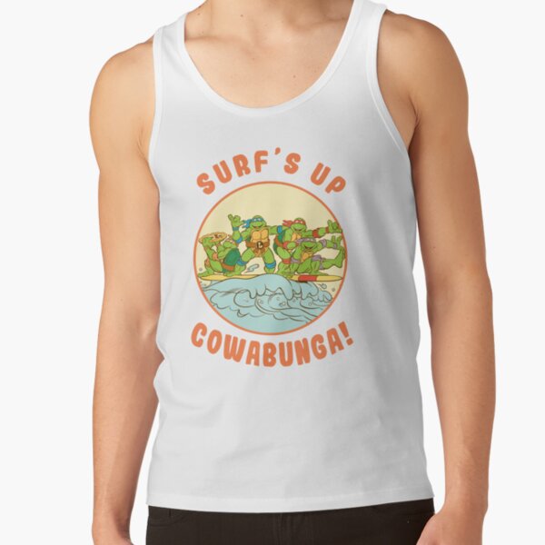 Teenage Mutant Ninja Turtles Surf S Up Circle Group Poster Tank Top