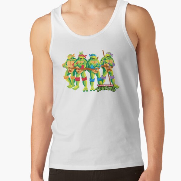 Teenage Mutant Ninja Turtles Polygon Geometric Ninja Group Tank Top - Image 2