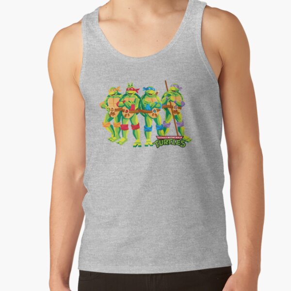Teenage Mutant Ninja Turtles Polygon Geometric Ninja Group Tank Top - Image 3