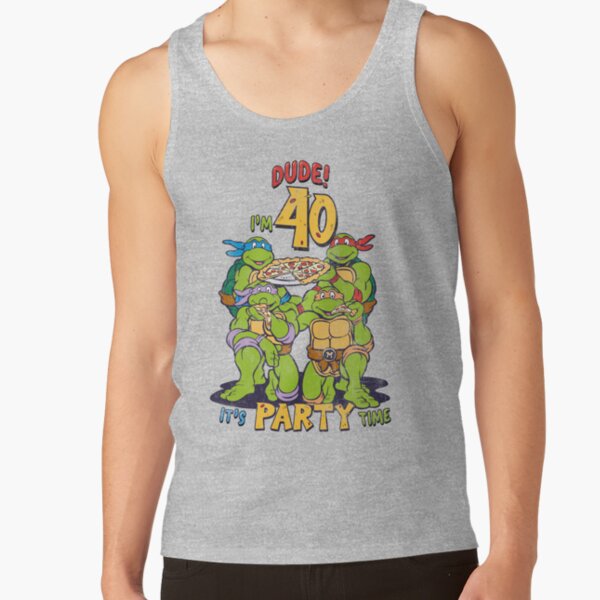 Teenage Mutant Ninja Turtles 40th Birthday Pizza Party Tank Top - Image 3