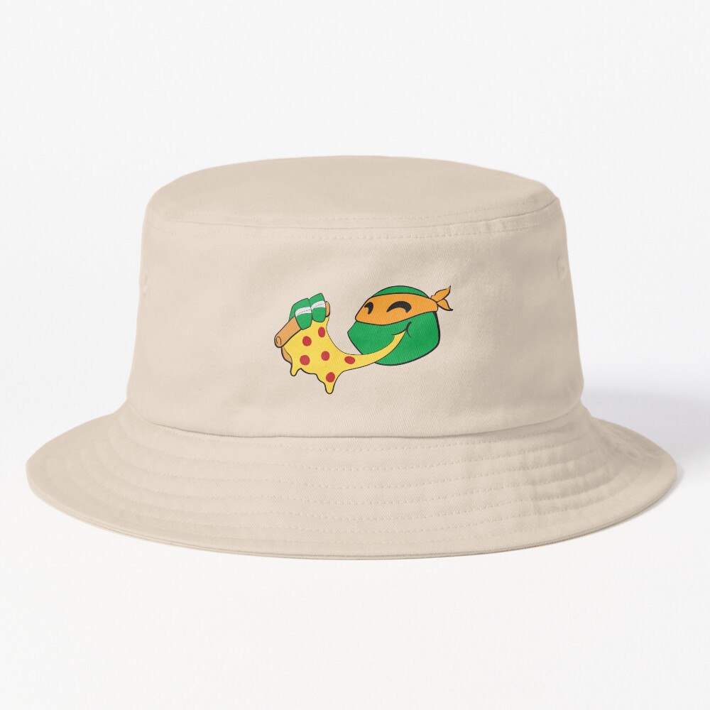 Tmnt Cheesy Pizza Michelangelo Bucket Hat