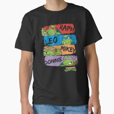 Teenage Mutant Ninja Turtles Nickname Retro Ninja Panels T-shirt