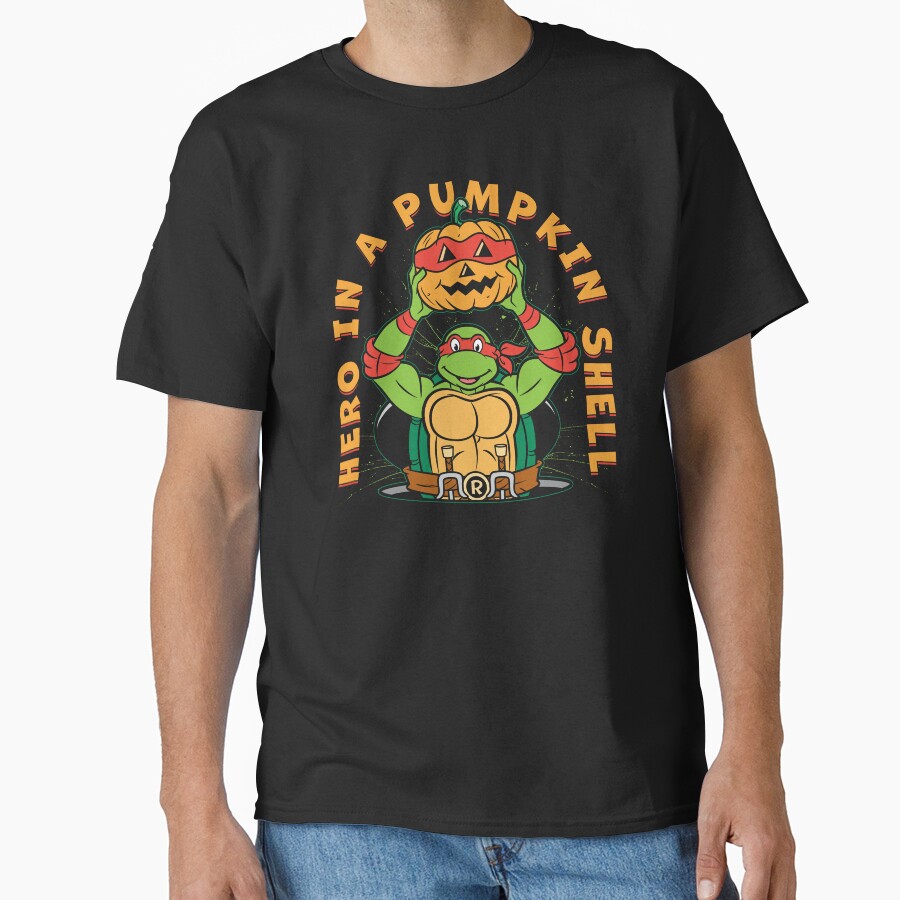 Teenage Mutant Ninja Turtles Raphael Halloween Pumpkin T-shirt