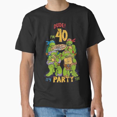 Teenage Mutant Ninja Turtles 40th Birthday Pizza Party T-shirt