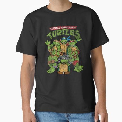Teenage Mutant Ninja Turtles Classic Retro Logo T-shirt