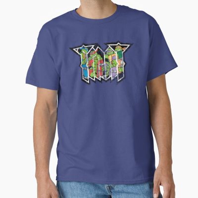 Teenage Mutant Ninja Turtles Group Shot Skater Distressed T-shirt
