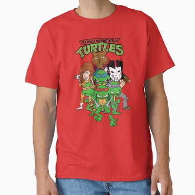 Teenage Mutant Ninja Turtles Characters Group Shot Poster T-shirt