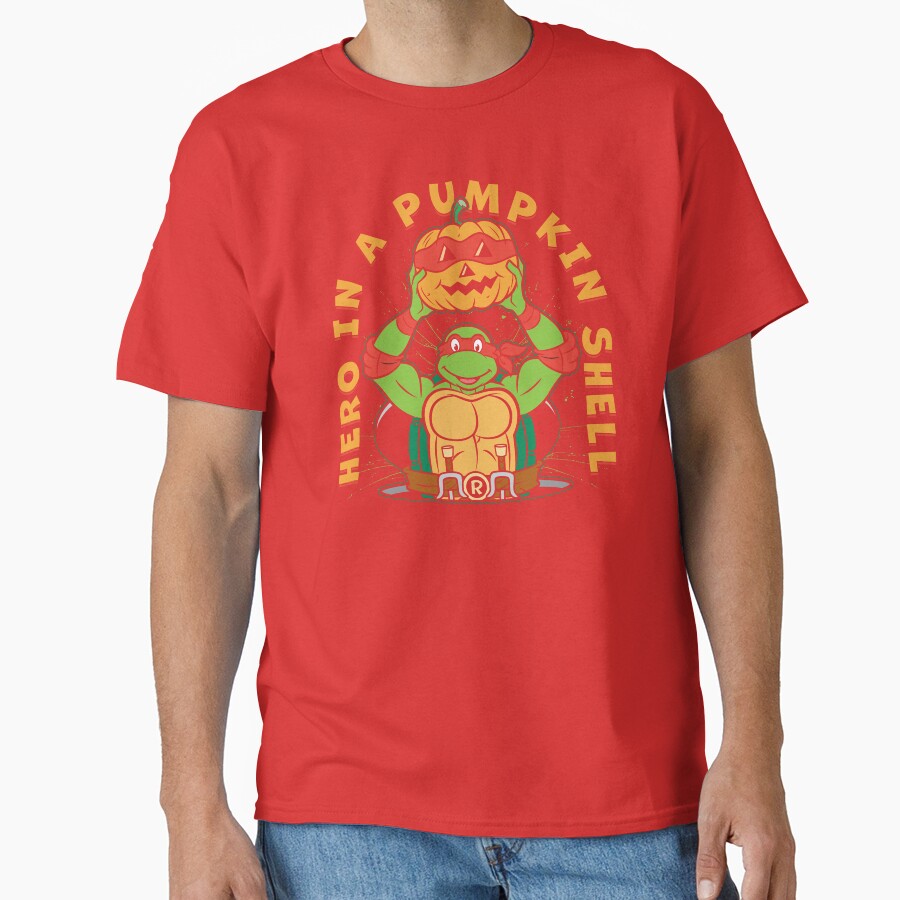 Teenage Mutant Ninja Turtles Raphael Halloween Pumpkin T-shirt - Image 5