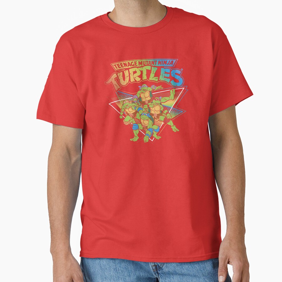 Teenage Mutant Ninja Turtles Pride Rainbow Gradient T-shirt - Image 5