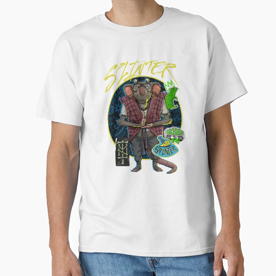 Teenage Mutant Ninja Turtles Mutant Mayhem Hipster Splinter T-shirt - Image 2