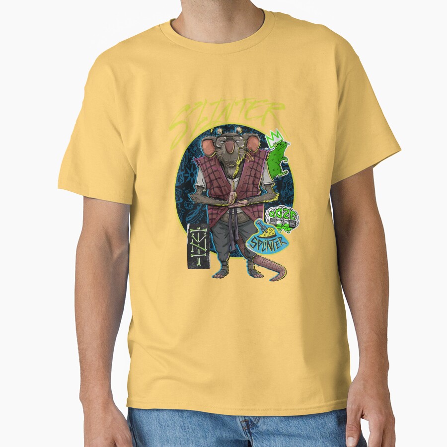 Teenage Mutant Ninja Turtles Mutant Mayhem Hipster Splinter T-shirt - Image 6