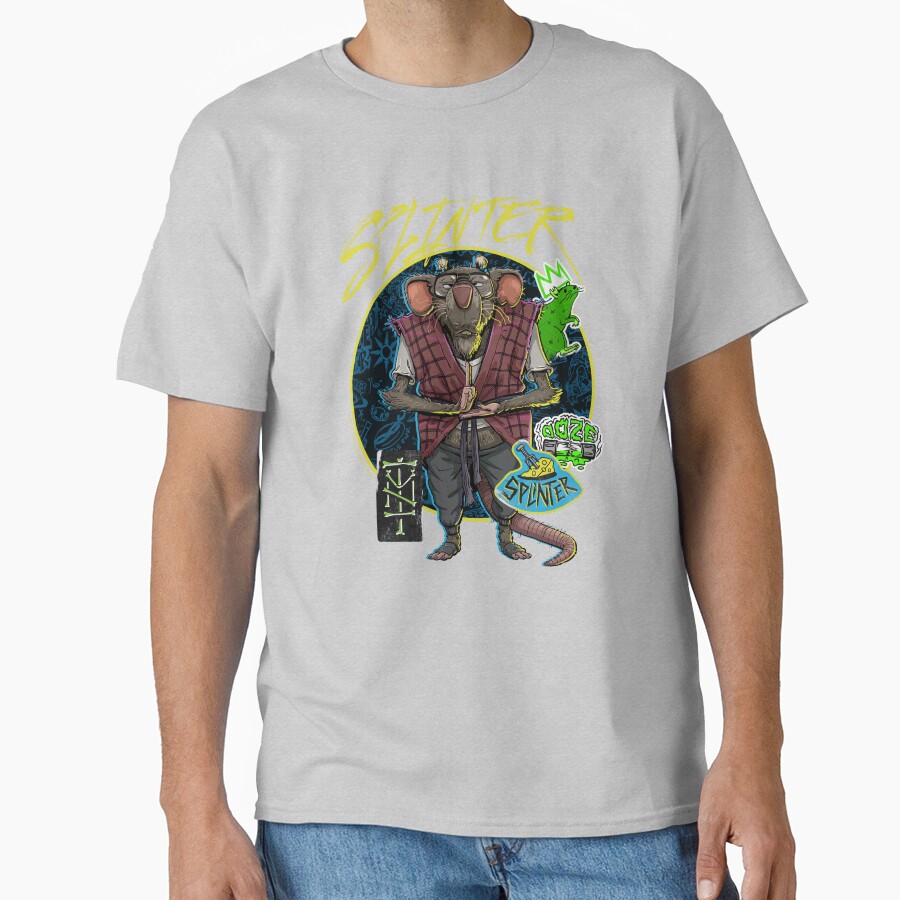 Teenage Mutant Ninja Turtles Mutant Mayhem Hipster Splinter T-shirt - Image 3