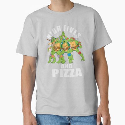Teenage Mutant Ninja Turtles High Fives And Pizza Vintage T-shirt
