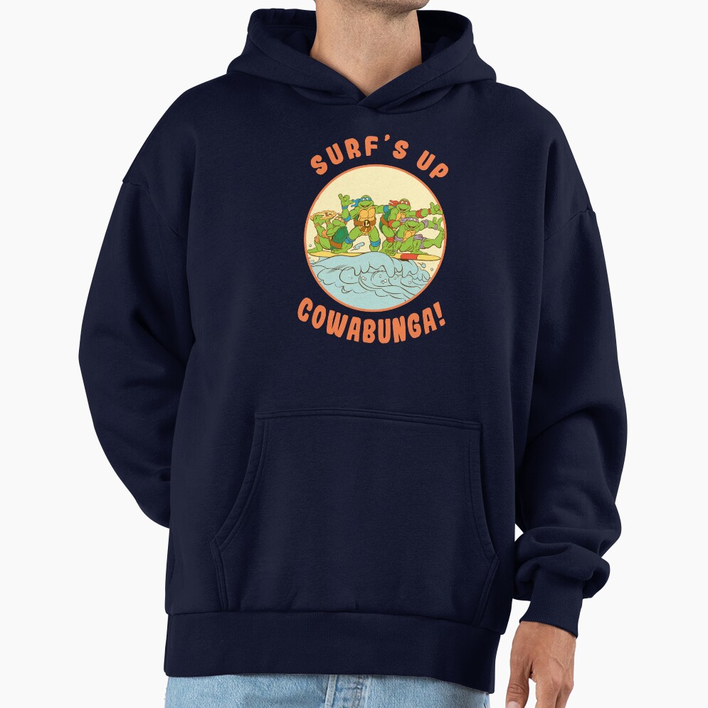 Teenage Mutant Ninja Turtles Surf S Up Circle Group Poster Hoodie - Image 5