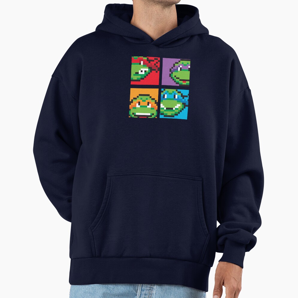Teenage Mutant Ninja Turtles Retro Pixel Video Game Box Up Hoodie - Image 5