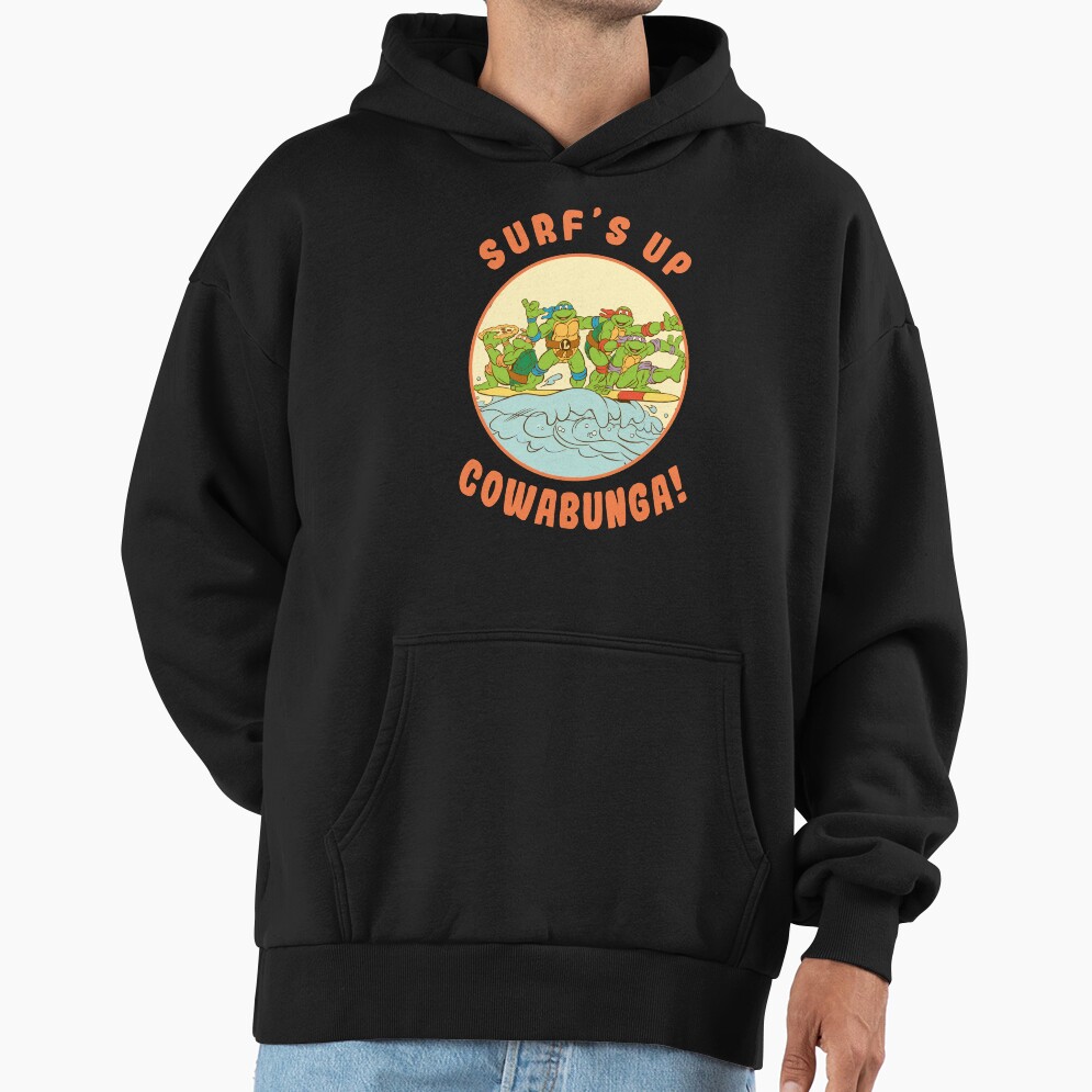 Teenage Mutant Ninja Turtles Surf S Up Circle Group Poster Hoodie - Image 2