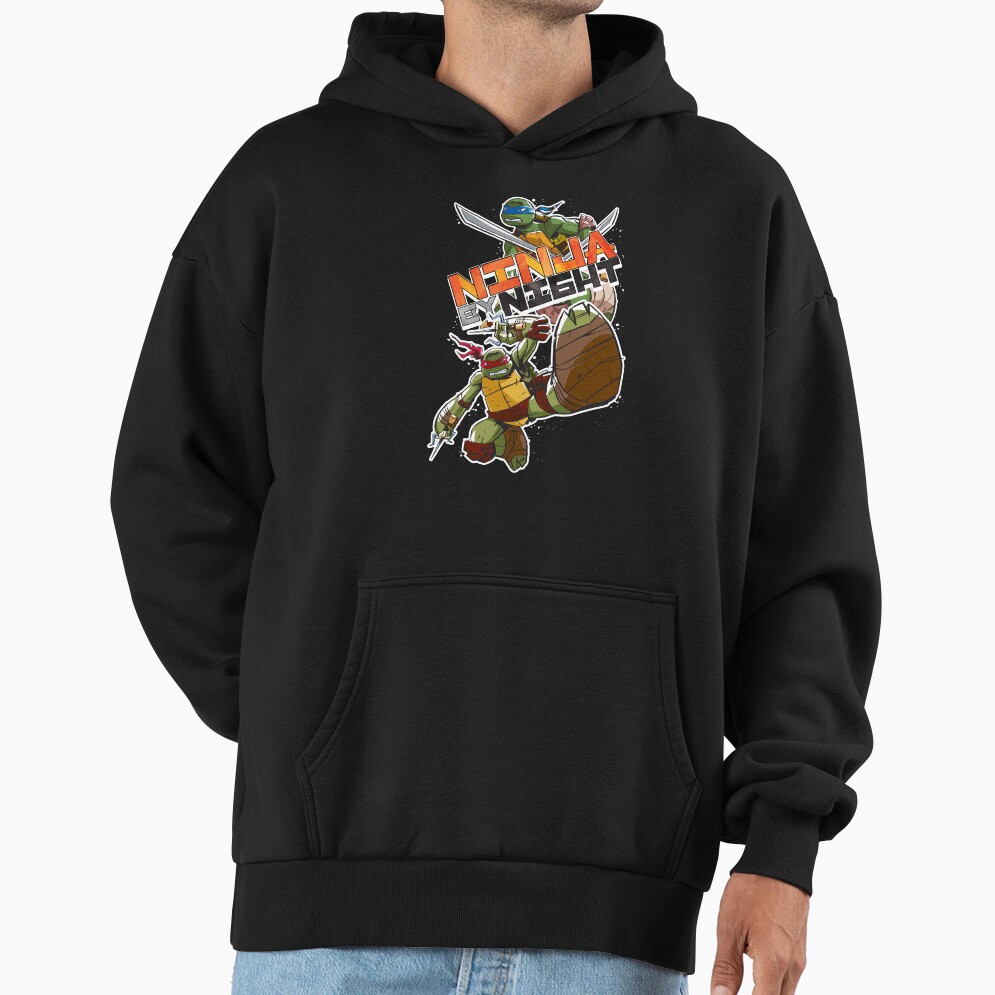 Teenage Mutant Ninja Turtles Ninja By Night Retro High Kick Hoodie - Image 3