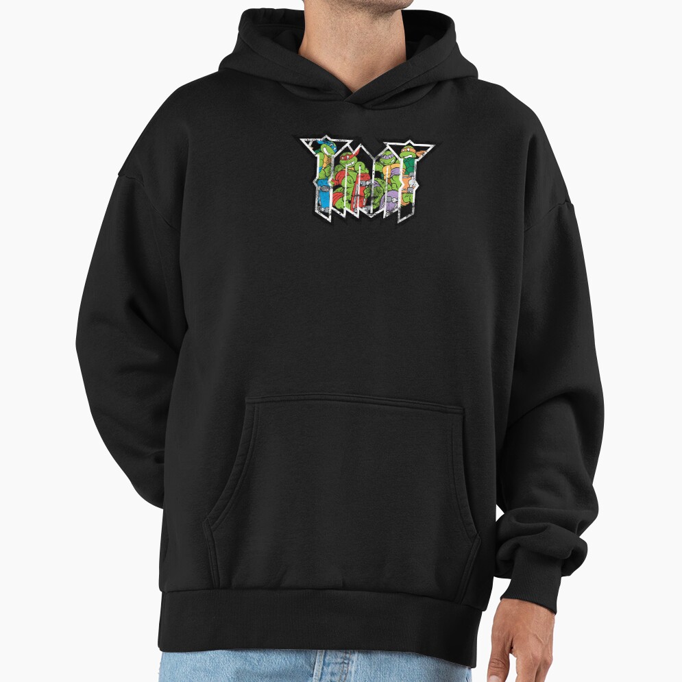 Teenage Mutant Ninja Turtles Group Shot Skater Distressed Hoodie
