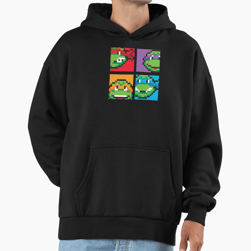 Teenage Mutant Ninja Turtles Retro Pixel Video Game Box Up Hoodie