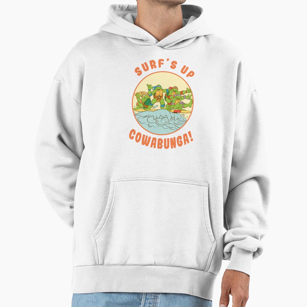 Teenage Mutant Ninja Turtles Surf S Up Circle Group Poster Hoodie