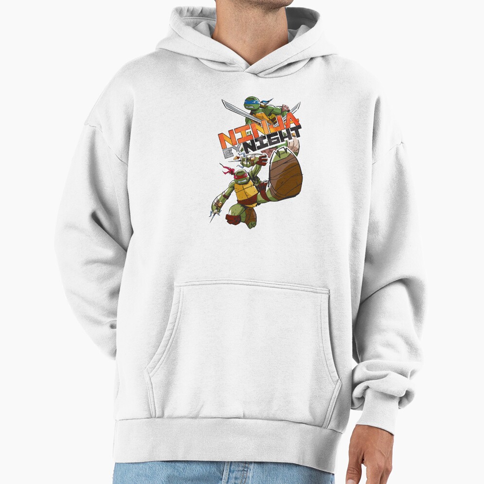Teenage Mutant Ninja Turtles Ninja By Night Retro High Kick Hoodie - Image 2