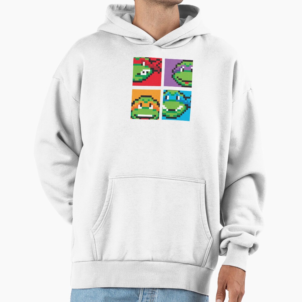 Teenage Mutant Ninja Turtles Retro Pixel Video Game Box Up Hoodie - Image 2