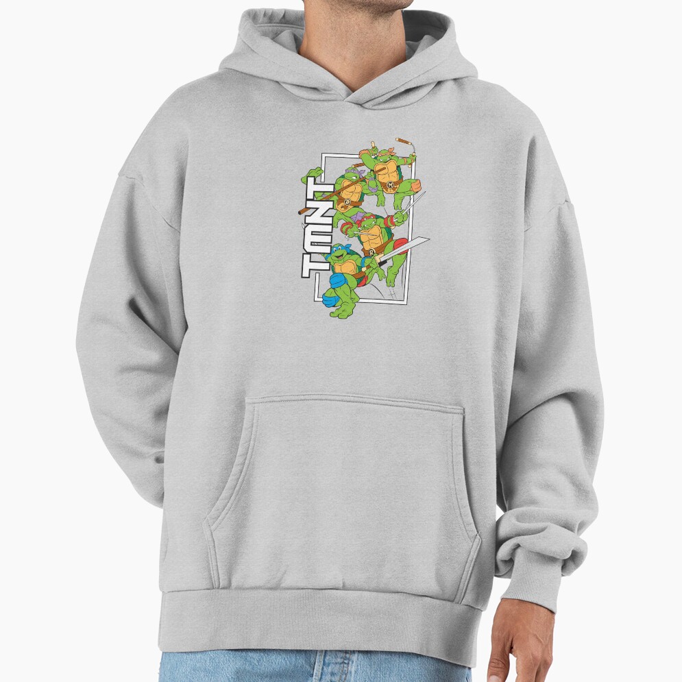 Teenage Mutant Ninja Turtles Vintage Ninja Group Side Logo Hoodie - Image 5