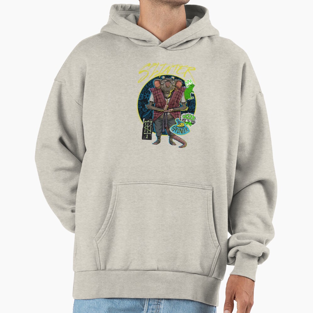 Teenage Mutant Ninja Turtles Mutant Mayhem Hipster Splinter Hoodie - Image 4