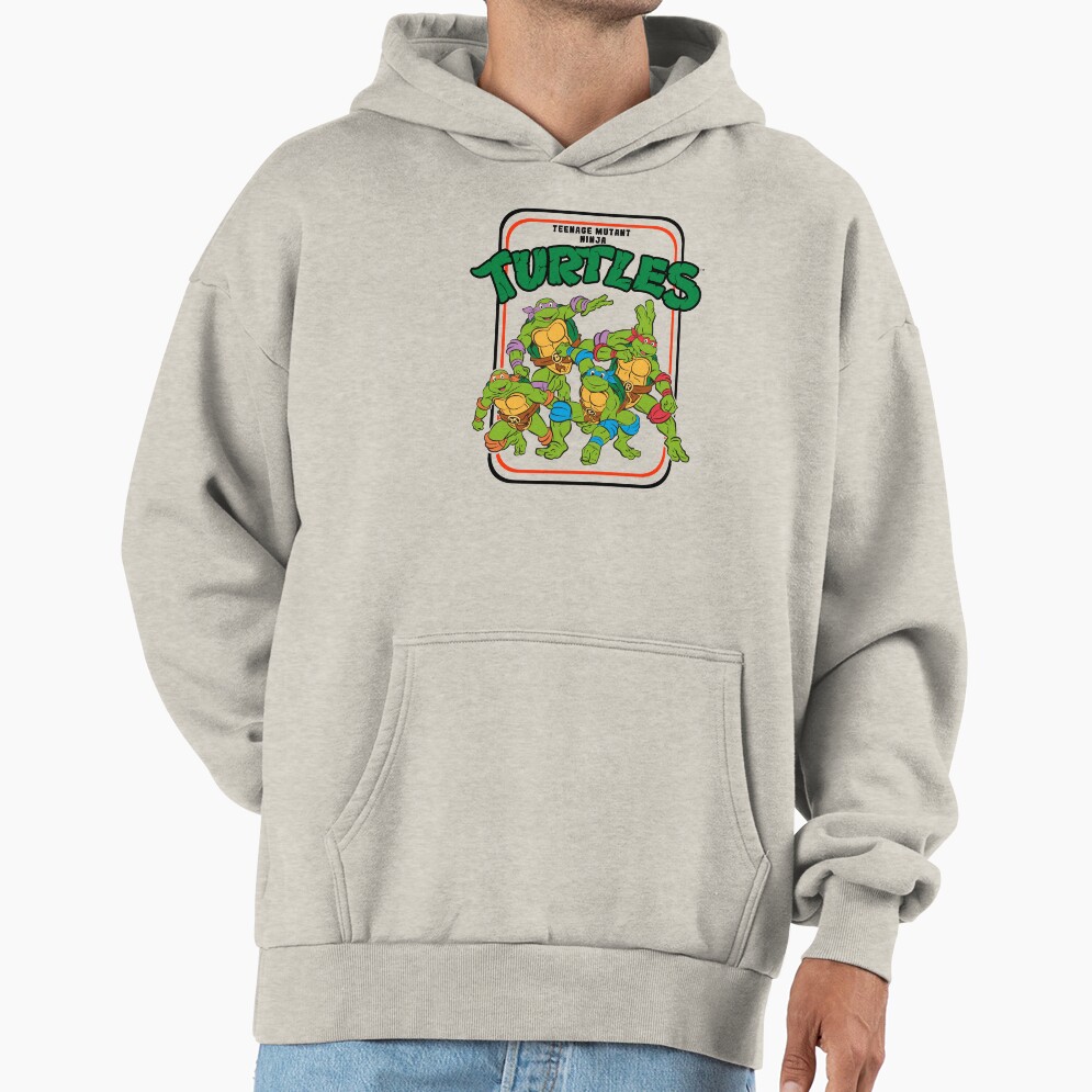 Teenage Mutant Ninja Turtles Vintage Cartoon Group Shot Hoodie - Image 3