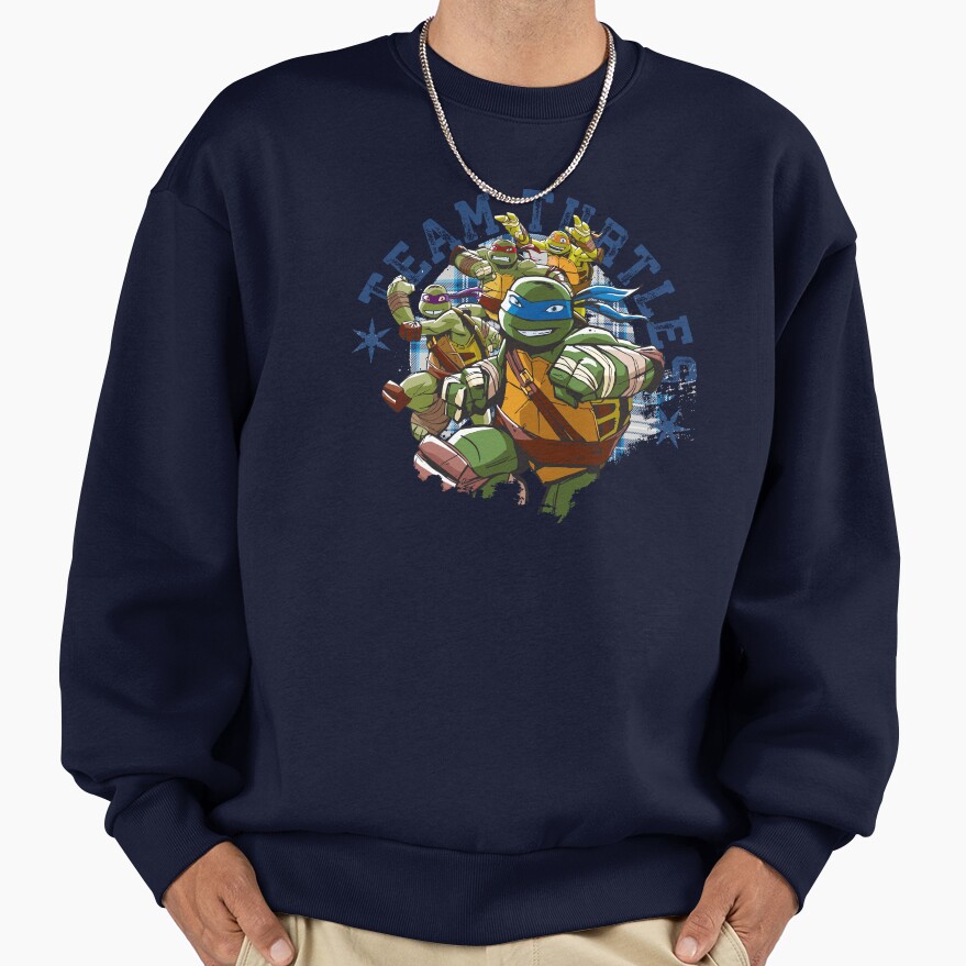 Teenage Mutant Ninja Turtles Vintage Collegiate Team Turtles Sweatshirt - Image 5