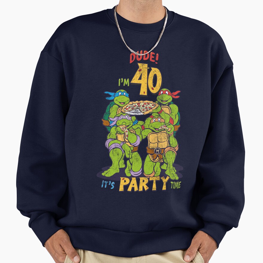 Teenage Mutant Ninja Turtles 40th Birthday Pizza Party Sweatshirt - Image 5