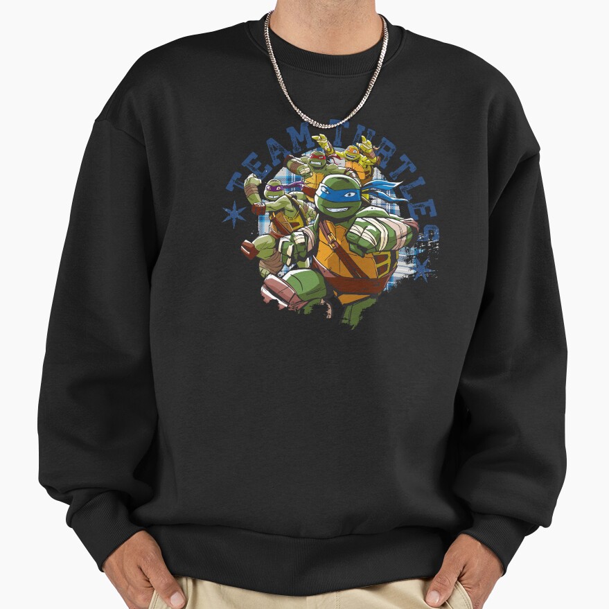 Teenage Mutant Ninja Turtles Vintage Collegiate Team Turtles Sweatshirt - Image 2