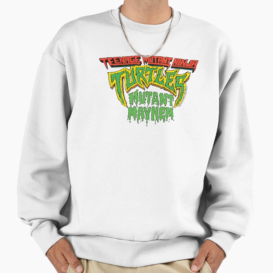 Teenage Mutant Ninja Turtles Mutant Mayhem Retro Slime Logo Sweatshirt - Image 2