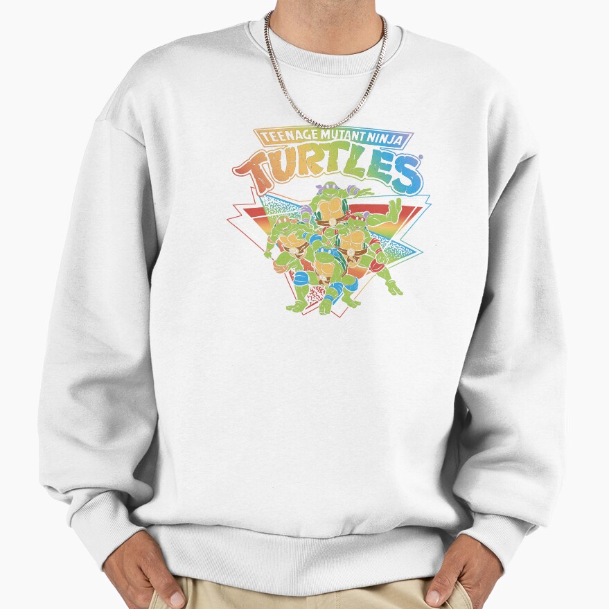 Teenage Mutant Ninja Turtles Pride Rainbow Gradient Sweatshirt - Image 2