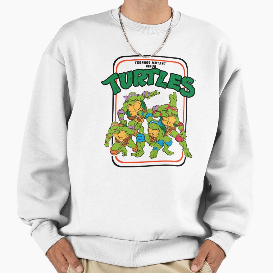 Teenage Mutant Ninja Turtles Vintage Cartoon Group Shot Sweatshirt