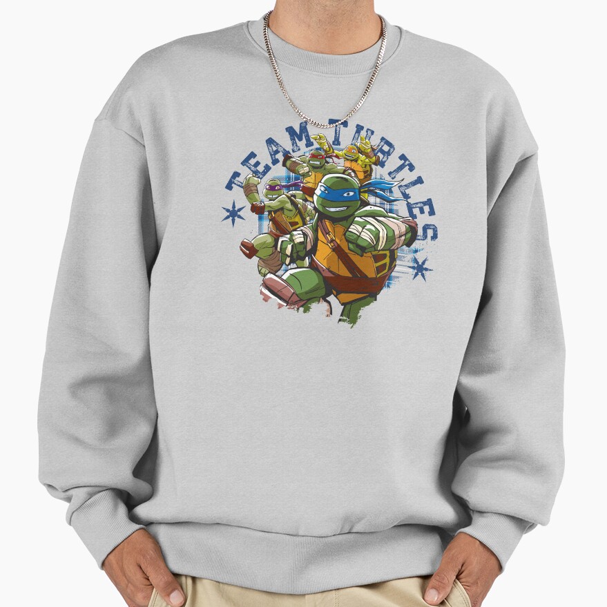 Teenage Mutant Ninja Turtles Vintage Collegiate Team Turtles Sweatshirt - Image 4
