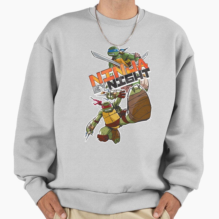 Teenage Mutant Ninja Turtles Ninja By Night Retro High Kick Sweatshirt - Image 4