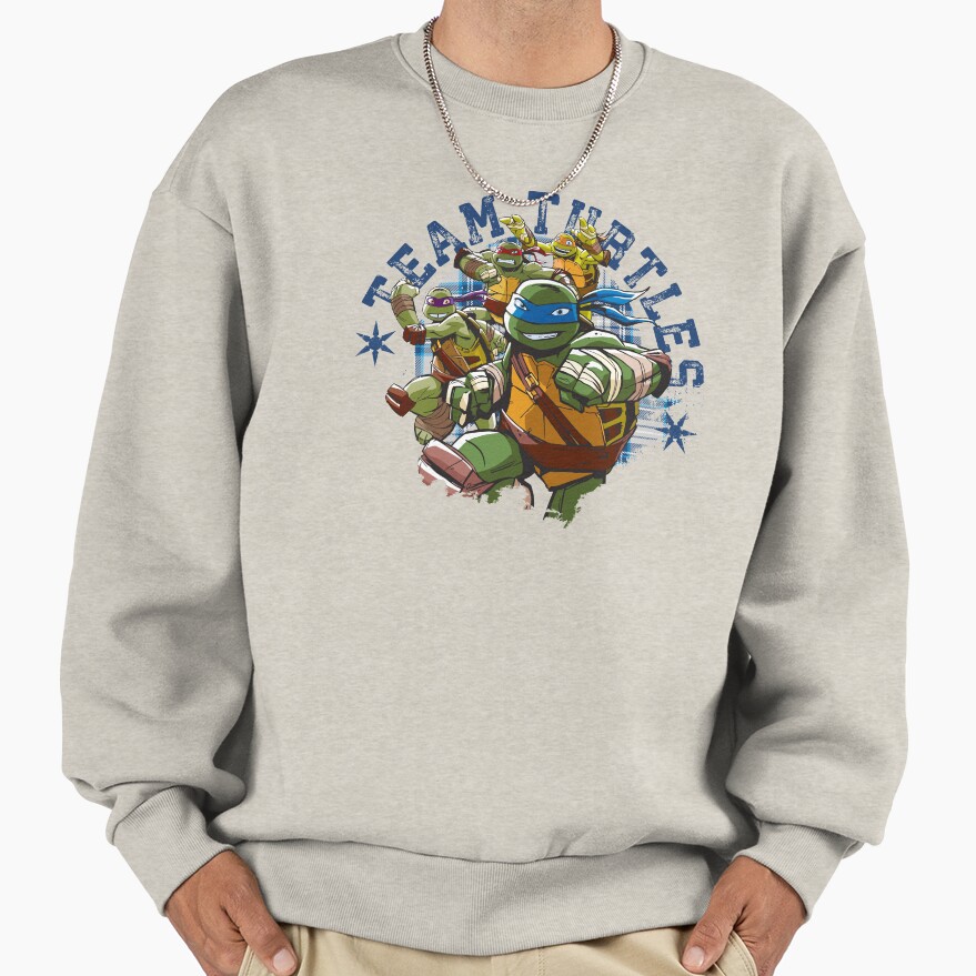 Teenage Mutant Ninja Turtles Vintage Collegiate Team Turtles Sweatshirt - Image 3