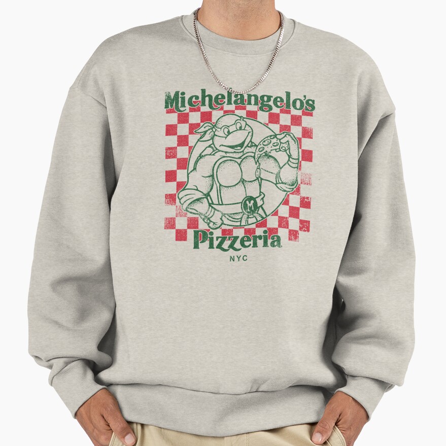 Teenage Mutant Ninja Turtles Mikey S Yummy Pizza Sweatshirt - Image 3