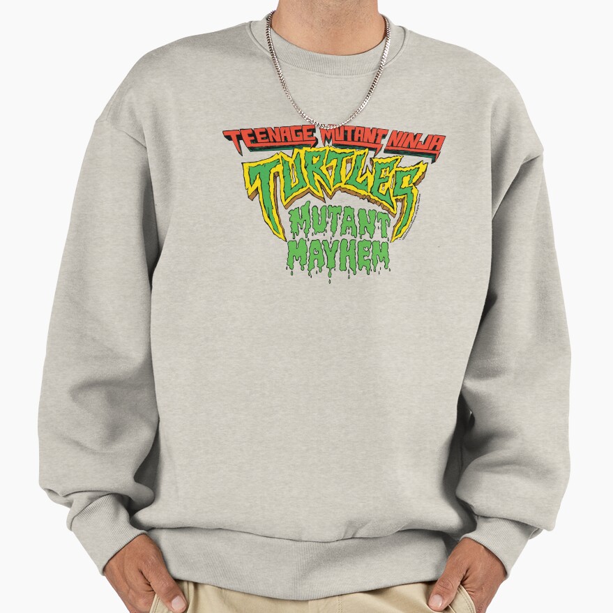 Teenage Mutant Ninja Turtles Mutant Mayhem Retro Slime Logo Sweatshirt - Image 3