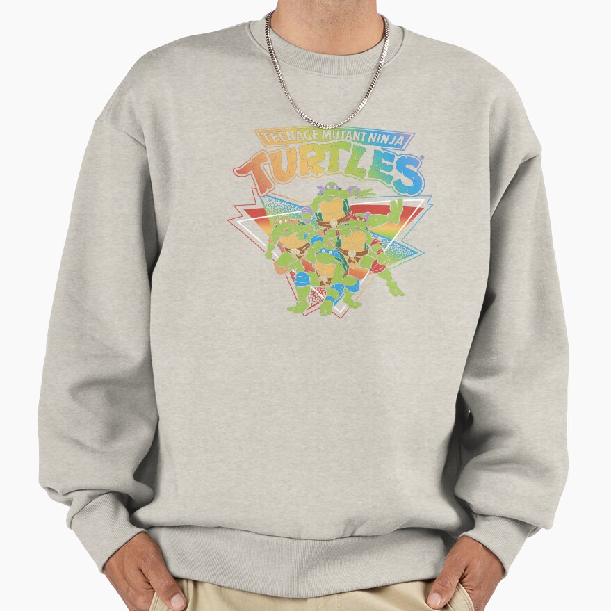 Teenage Mutant Ninja Turtles Pride Rainbow Gradient Sweatshirt - Image 3